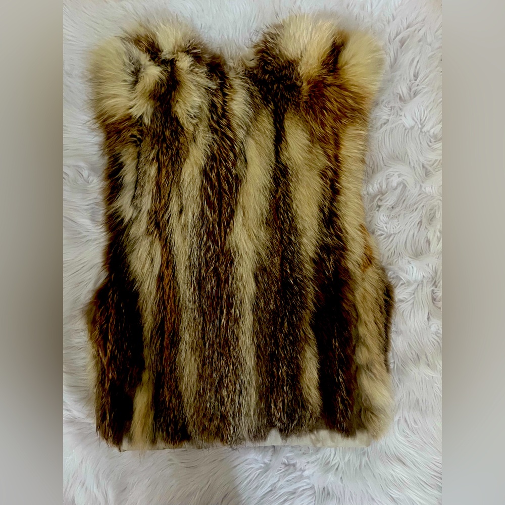 unisex classic authentic fur vest
